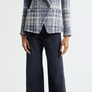 2025 Veronica Beard Theron Plaid Tweed Jacket $898